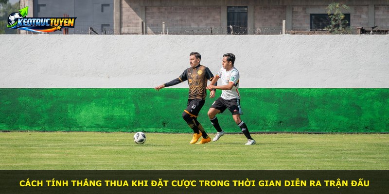 Cách tính thắng thua khi đặt cược trong thời gian diễn ra trận đấu